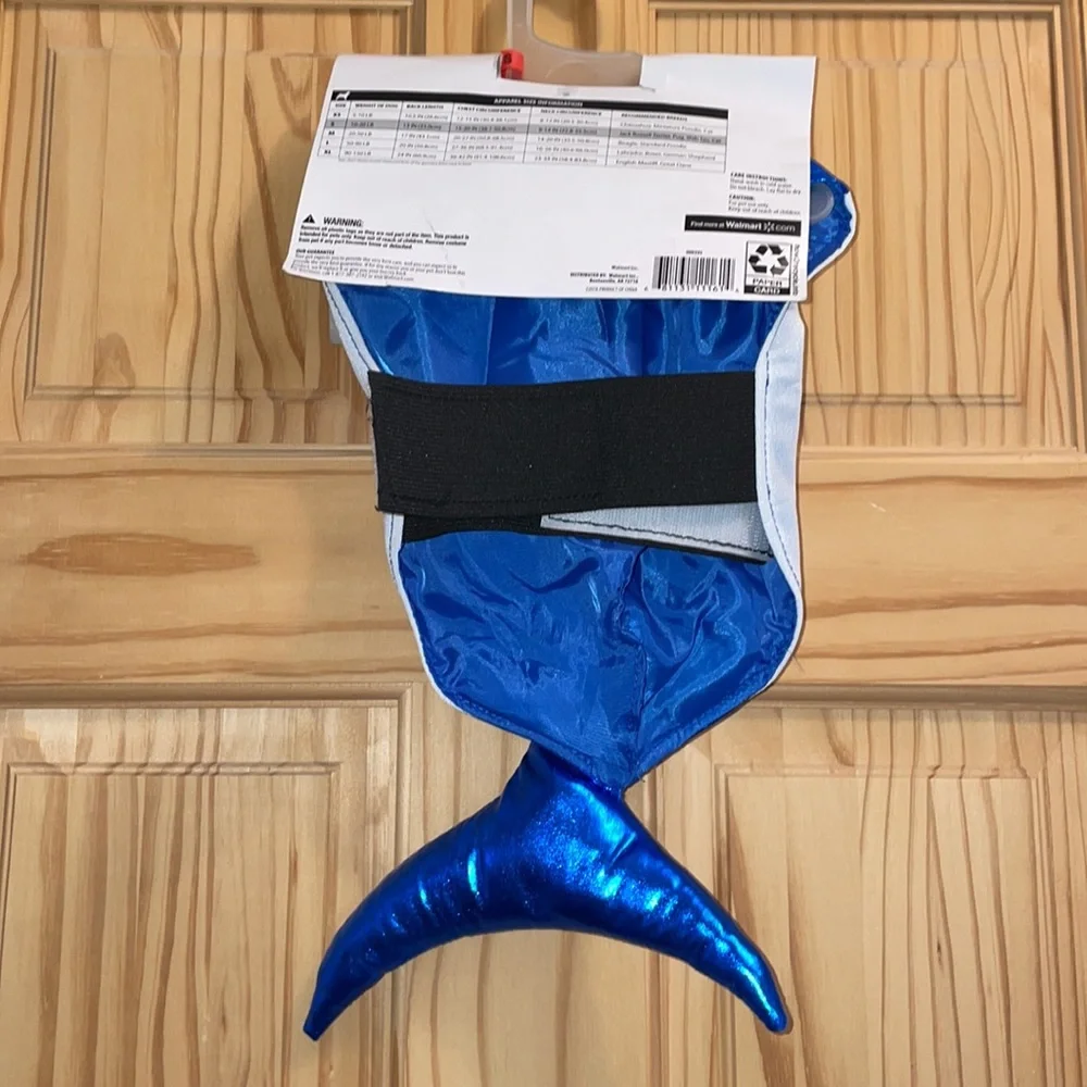 Killer SHARK Halloween Dog Cat Pet Costume - Size S Small Vibrant Life NEW